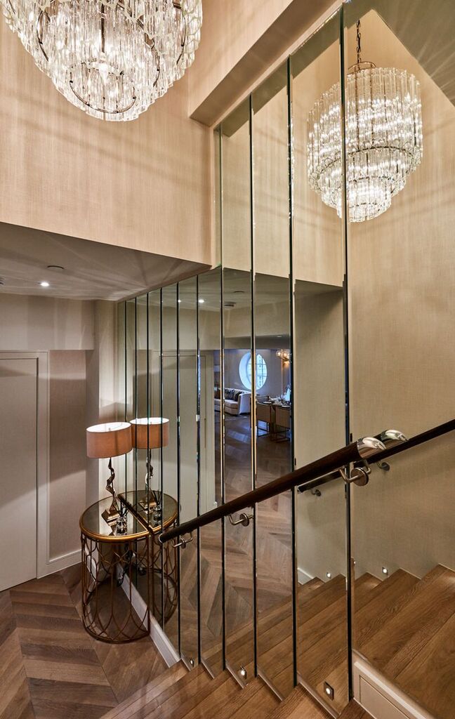 surbiton glass stairway mirror
